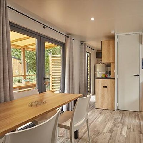 Mobilheim 6 personen - Mobilheim | Premium Exclusive | 3 Zi. | 6 Pers. | Erhöhte Terrasse | Klimaanlage | TV