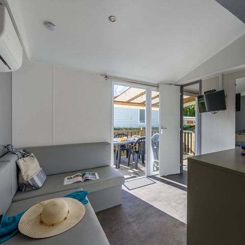 Mobilheim 4 Personen - Mobilheim | Ultimate | 2 Schlafz. | 4 Pers. | Hochterrasse | 2 Bäder | Klimaanlage | TV