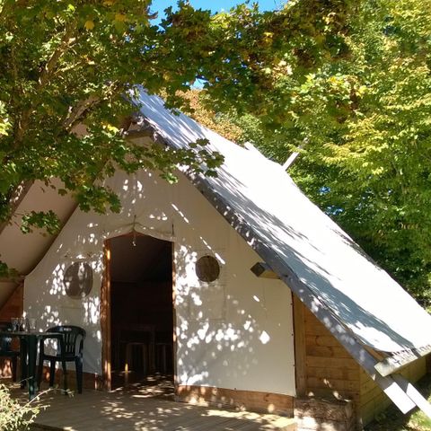 Safarizelt 6 Personen - WOODY TRAPPER Ohne Sanitäranlagen