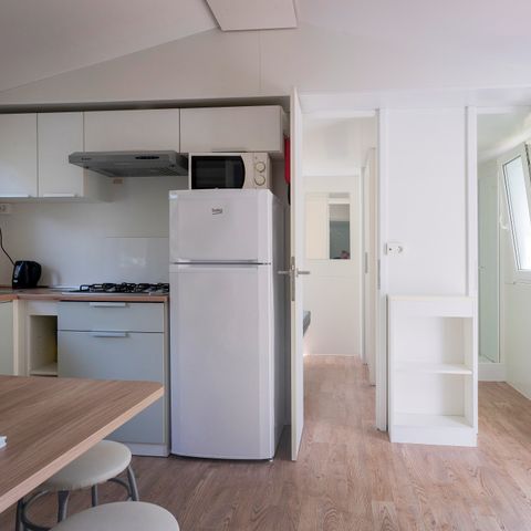 Mobilheim 4 personen - Comfort | 2 Zi. | 4 Pers. | Erhöhte Terrasse | Klim.
