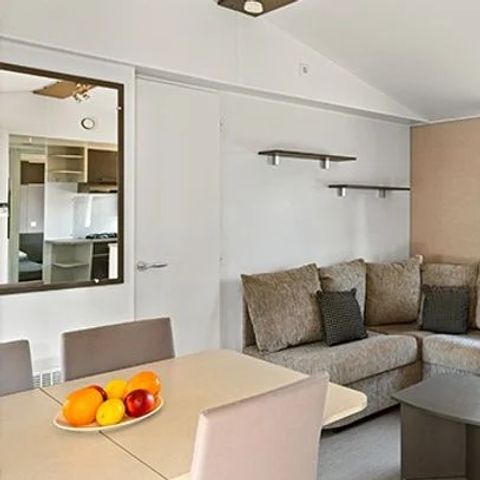 Mobilheim 6 Personen - Comfort | 3 Zi. | 6 Pers. | Erhöhte Terrasse | Clim.