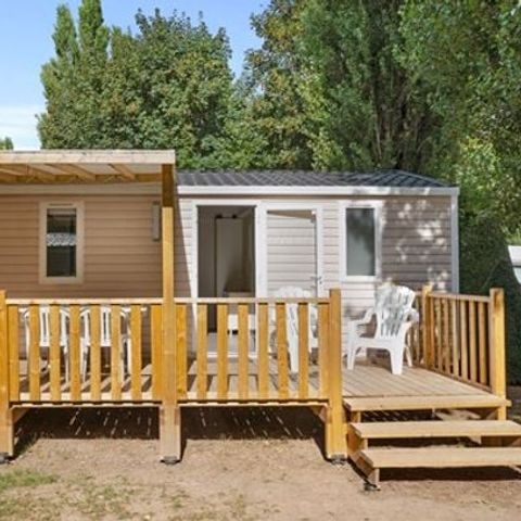 Mobilheim 5 personen - Comfort | 2 Zi. | 5 Pers. | Erhöhte Terrasse | Clim.