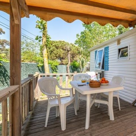 Mobilheim 5 personen - Comfort | 2 Zi. | 5 Pers. | Erhöhte Terrasse | Clim.