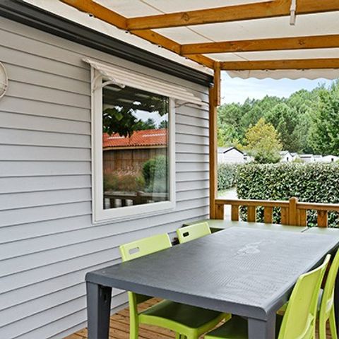 Mobilheim 4 personen - Classic XL | 2 Zi. | 4 Pers. | Erhöhte Terrasse