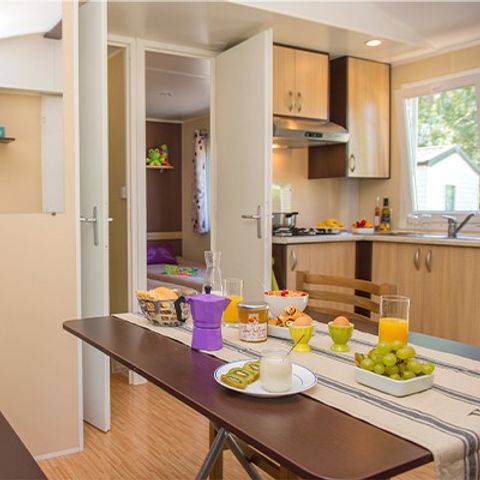 Mobilheim 4 personen - Classic XL | 2 Zi. | 4 Pers. | Erhöhte Terrasse