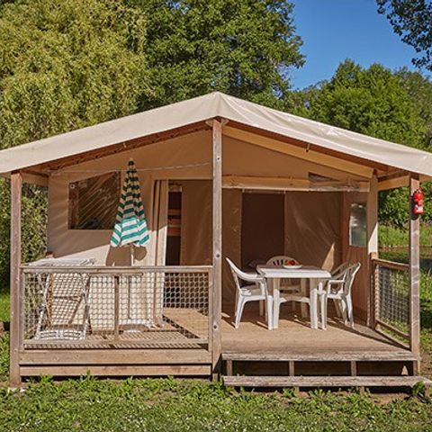 Safarizelt 5 Personen - Eco Lodge Zelt | 2 Schlafz. | 4/5 Pers. | Ohne Bad