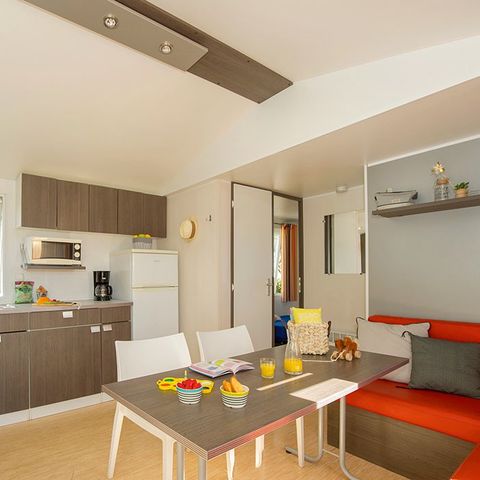 Mobilheim 6 personen - Classic | 3 Schlafz. | 6 Pers. | Einfache Terrasse