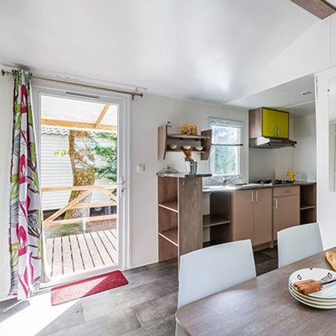 Mobilheim 4 personen - Comfort XL | 2 Schlafz. | 4 Pers. | Kleine Terrasse