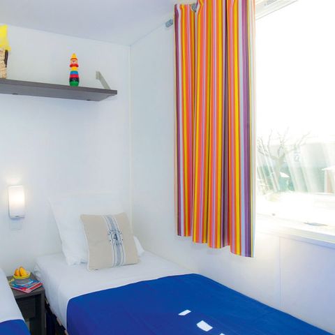 Mobilheim 6 personen - Comfort XL | 3 Schlafz. | 6 Pers. | Einfache Terrasse