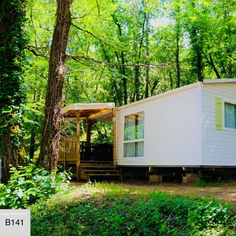Bungalow 4 Personen - Mobilheim | Classic | 2 Zi. | 4 Pers. | Einfache Terrasse