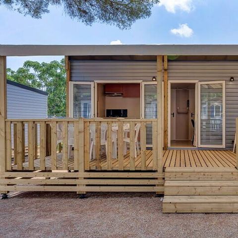 Mobilheim 4 Personen - Mobilheim | Comfort | 2 Zi. | 4 Pers. | Erhöhte Terrasse | Klim.