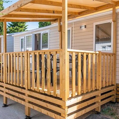 Mobilheim 6 personen - Comfort | 3 Zi. | 6 Pers. | Erhöhte Terrasse | Clim.