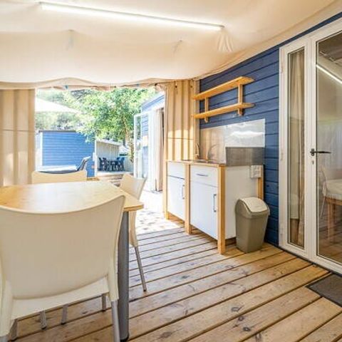 LODGE 5 Personen - Hybrid Lodge Zelt | 2 Schlafz. | 4/5 Pers. | Klimaanlage