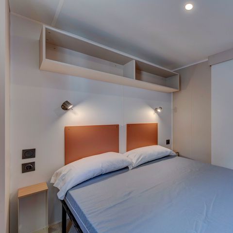 Mobilheim 6 Personen - Comfort | 2 Zi. | 4/6 Pers. | Erhöhte Terrasse | Klim.