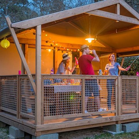 Safarizelt 5 Personen - Super Lodge Zelt | 2 Schlafz. | 4/5 Pers. | Ohne Bad
