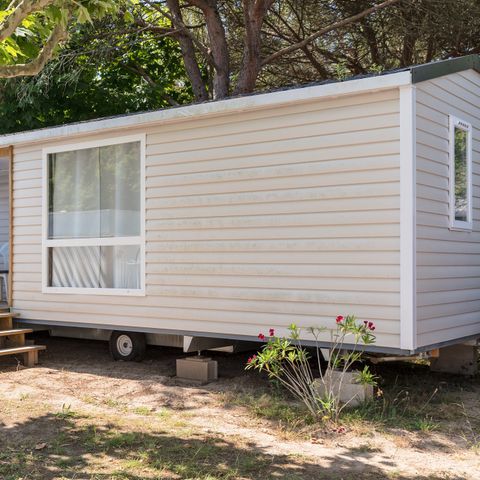 Mobilheim 6 Personen - Comfort | 3 Zi. | 6 Pers. | Einfache Terrasse | Clim.