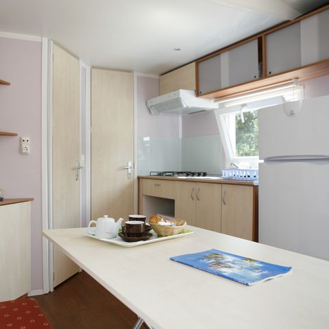 Mobilheim 6 personen - Classic | 2 Zi. | 4/6 Pers. | Erhöhte Terrasse | Clim.