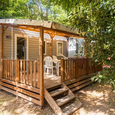 Mobilheim 6 personen - Mobilheim | Comfort | 3 Zi. | 6 Pers. | Erhöhte Terrasse | Clim.