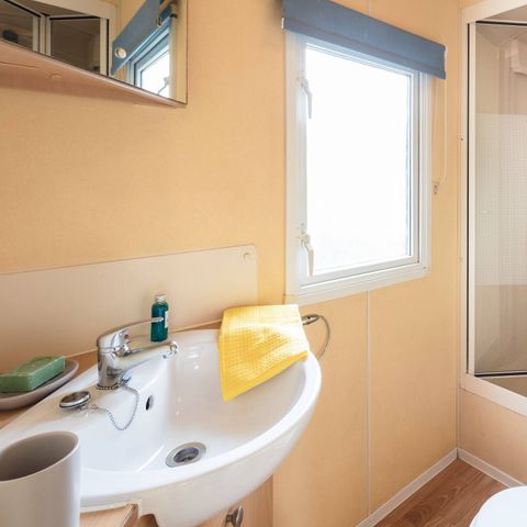 Mobilheim 6 personen - Classic | 3 Schlafz. | 6 Pers. | Erhöhte Terrasse | Klimaanlage
