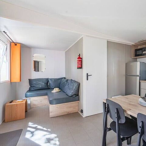 Mobilheim 6 personen - Comfort | 3 Schlafz. | 6 Pers. | Terrasse Lounge | Klimaanlage | TV