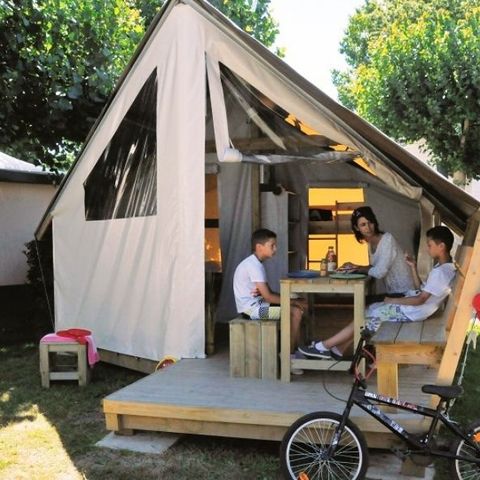 Bungalowzelt 4 personen - Zeltbungalow Junior 4 Personen 2 Zimmer 17m² - ohne Sanitäranlagen