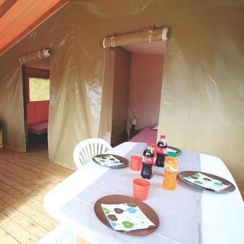 Bungalowzelt 5 Personen - Sahari 2 Zimmer 19m² - ohne Sanitäranlagen
