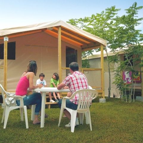 Bungalowzelt 5 personen - Sahari 2 Zimmer 19m² - ohne Sanitäranlagen