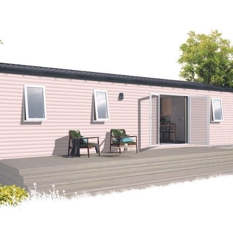 Mobilheim 6 Personen - Komfort + 3 Schlafzimmer 2 Bad 40m²