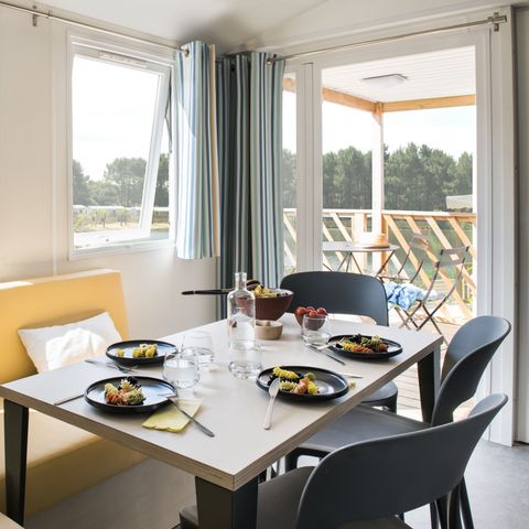 Mobilheim 6 Personen - Select TV Clim Plancha - 3 Zimmer - 6 Personen