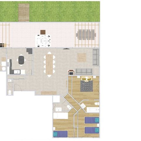 FERIENHAUS 9 Personen - Villa Balnéo 9 Personen 3 Schlafzimmer 2 Badezimmer 130m²