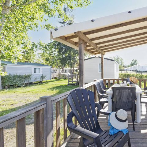 Mobilheim 6 Personen - Mobilheim | Comfort | 3 Zi. | 6 Pers. | Erhöhte Terrasse | Clim.