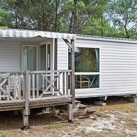 Mobilheim 5 Personen - Mobilheim | Comfort | 3 Schlafz. | 5 Pers. | Einfache Terrasse