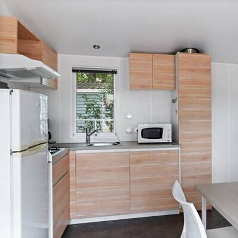 Mobilheim 5 Personen - Mobilheim | Comfort | 3 Schlafz. | 5 Pers. | Einfache Terrasse