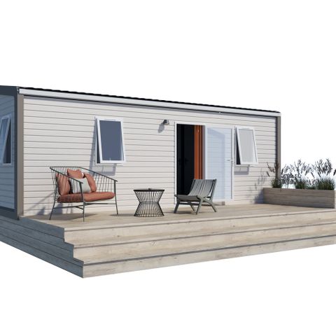 Mobilheim 4 personen - Komfort - 25 m² offene Terrasse