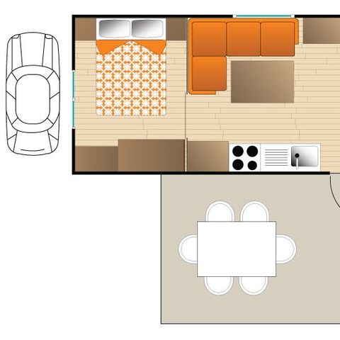 Mobilheim 4 Personen - MAUI COMFORT