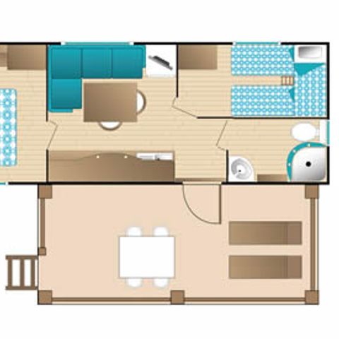Mobilheim 4 Personen - TAHITI SUPERIOR