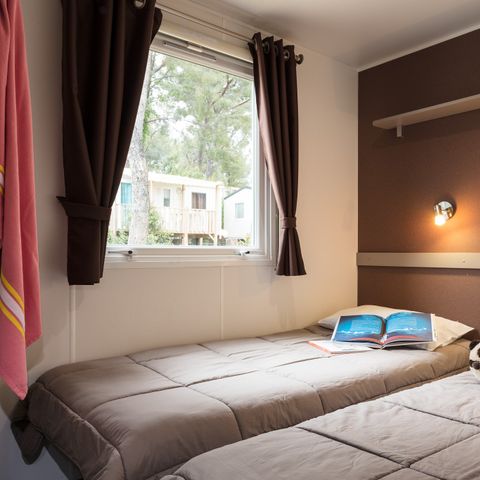 Mobilheim 6 Personen - Premium | 3 Zi. | 6 Pers. | Erhöhte Terrasse | Klima.