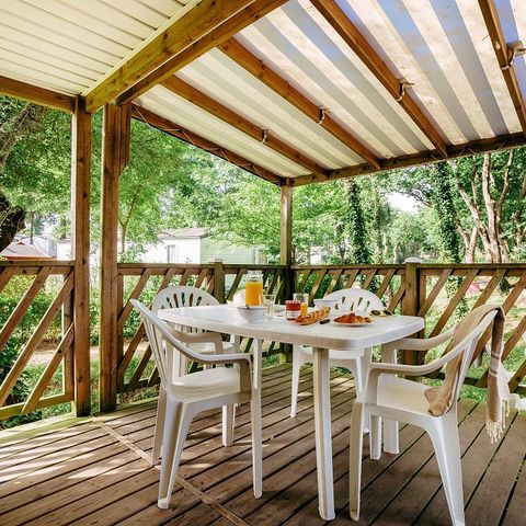 Mobilheim 6 personen - Mobilheim | Comfort XL | 2 Zi. | 4/6 Pers. | Einfache Terrasse | Klima.