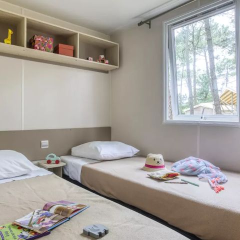 Mobilheim 6 Personen - Mobilheim Komfort 4 Zimmer 6 Personen + TV