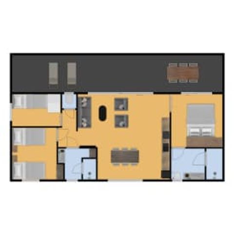 Mobilheim 6 Personen - Cachalot