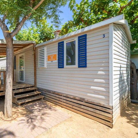 Mobilheim 4 Personen - Classic | 2 Schlafz. | 4 Pers. | Lounge Terrasse | 1 Bad | Klimaanlage