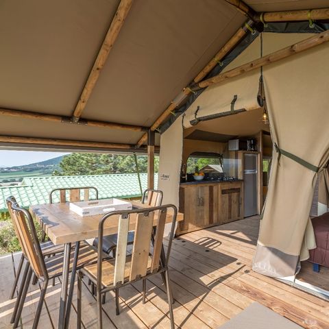 SafariZelt 4 Personen - Lodge Pinède 2 Zimmer