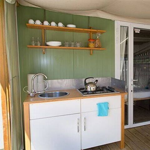 LODGE 5 Personen - Hybrid Lodge Zelt | 2 Schlafz. | 4/5 Pers. | Klimaanlage