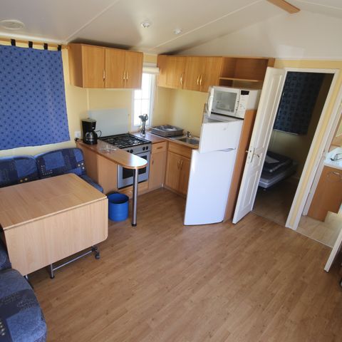 Mobilheim 6 personen - Comfort XL | 2 Zi. | 4/6 Pers. | Erhöhte Terrasse | Klim.