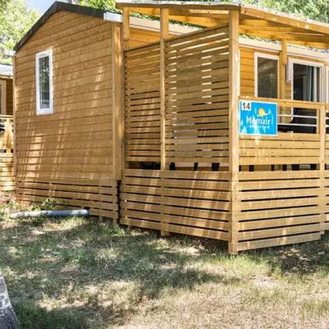 Mobilheim 4 Personen - Premium | 2 Zi. | 4 Pers. | Erhöhte Terrasse | Klimaanlage