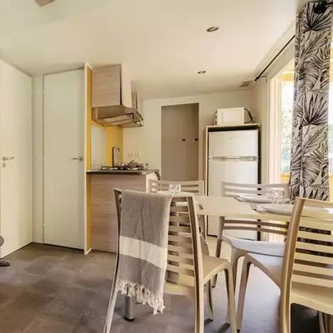 Mobilheim 4 Personen - Premium | 2 Zi. | 4 Pers. | Erhöhte Terrasse | Klimaanlage