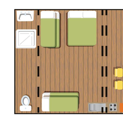 Safarizelt 6 Personen - LODGE NATUNA