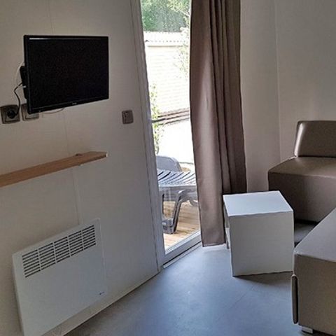 Mobilheim 4 personen - Ultimate | 2 Zi. | 4 Pers. | Erhöhte Terrasse | Klimaanlage | TV