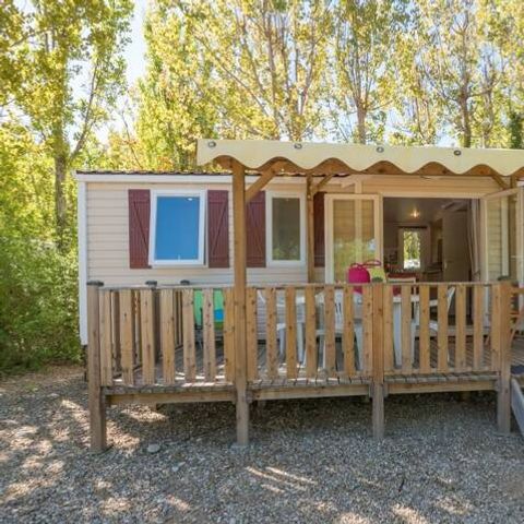 Mobilheim 6 personen - Mobilheim | Classic | 3 Schlafz. | 6 Pers. | Erhöhte Terrasse | Klimaanlage | TV
