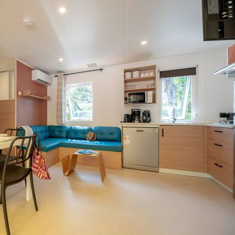 Mobilheim 8 personen - Mobilheim | Comfort | 4 Zi. | 8 Pers. | Erhöhte Terrasse | 2 Bäder | Clim.